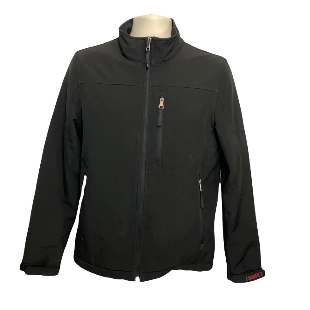Men’s Black Zip-Up Bomber Jacket S